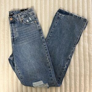 Fashion Nova Blue Straight Leg Jeans